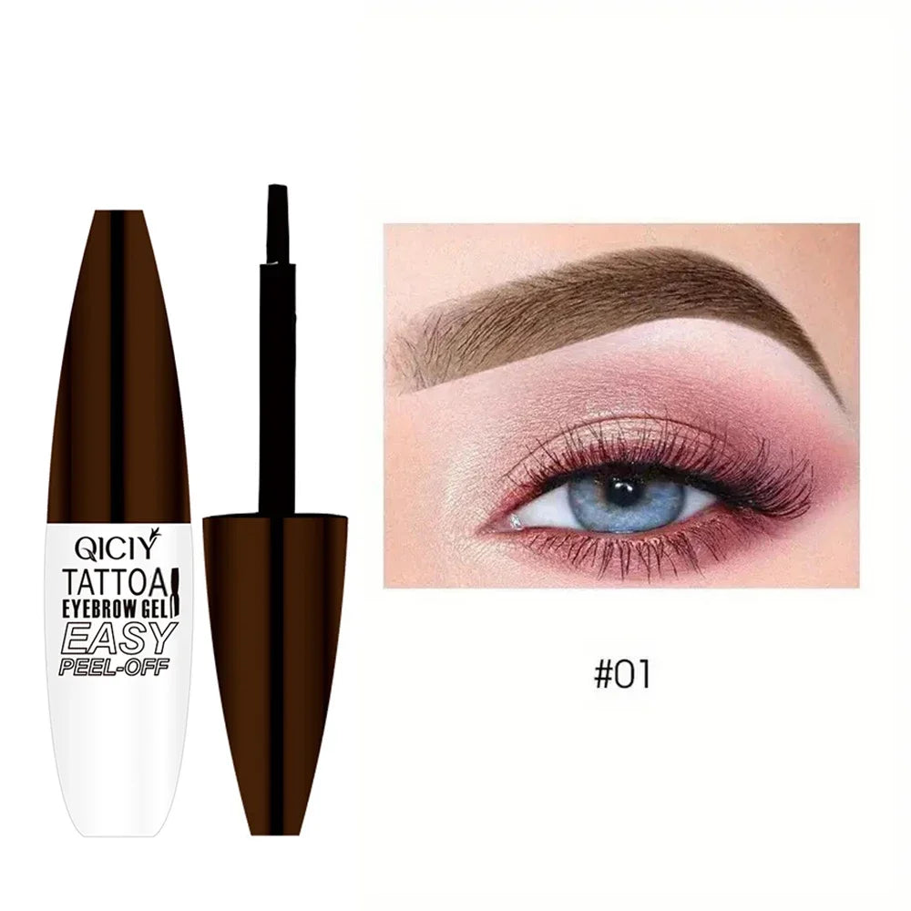 Lasting 3 Days Tattoo Easy Peel Off Eyebrow Gel Cream Types Long-Lasting Smudge-Proof Sweat Resistant Waterproof Cosmetics