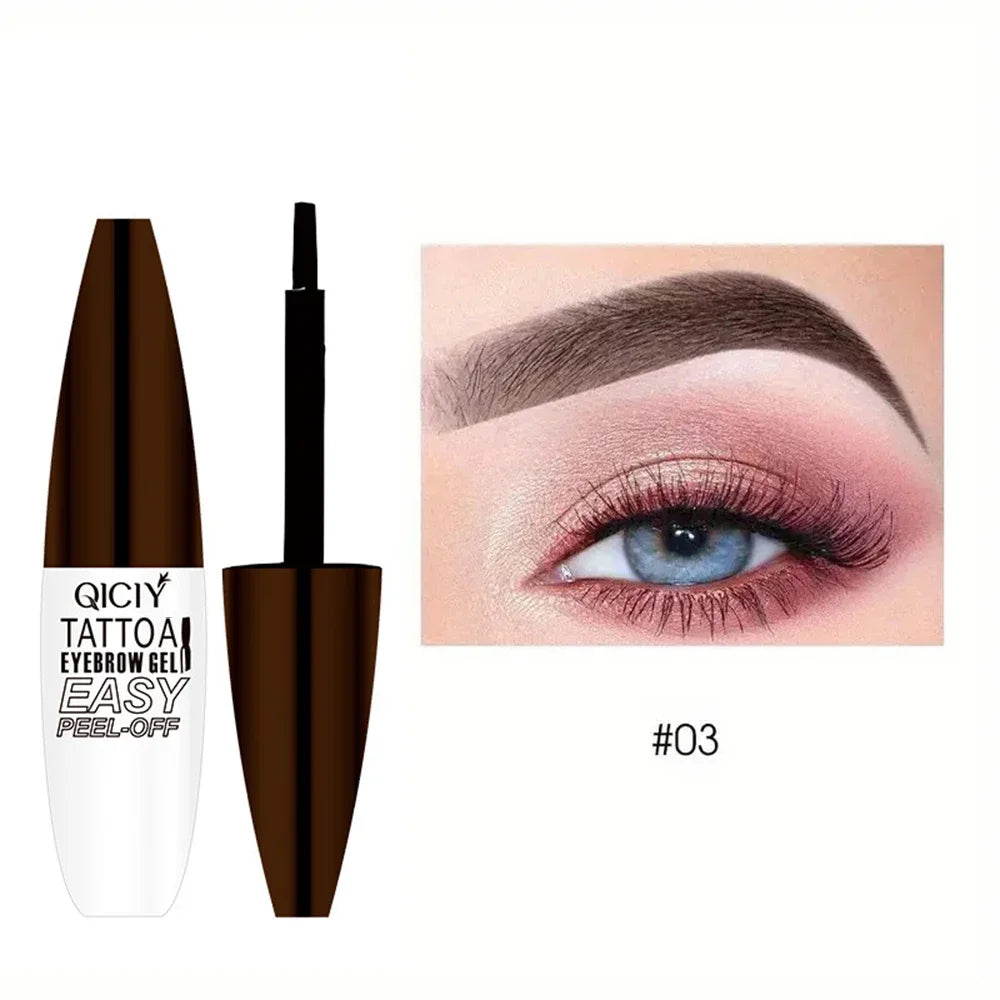 Lasting 3 Days Tattoo Easy Peel Off Eyebrow Gel Cream Types Long-Lasting Smudge-Proof Sweat Resistant Waterproof Cosmetics