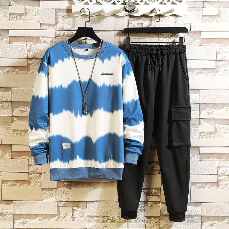 Fall New Trendy Men's Sweater Suit Loose Fashion
